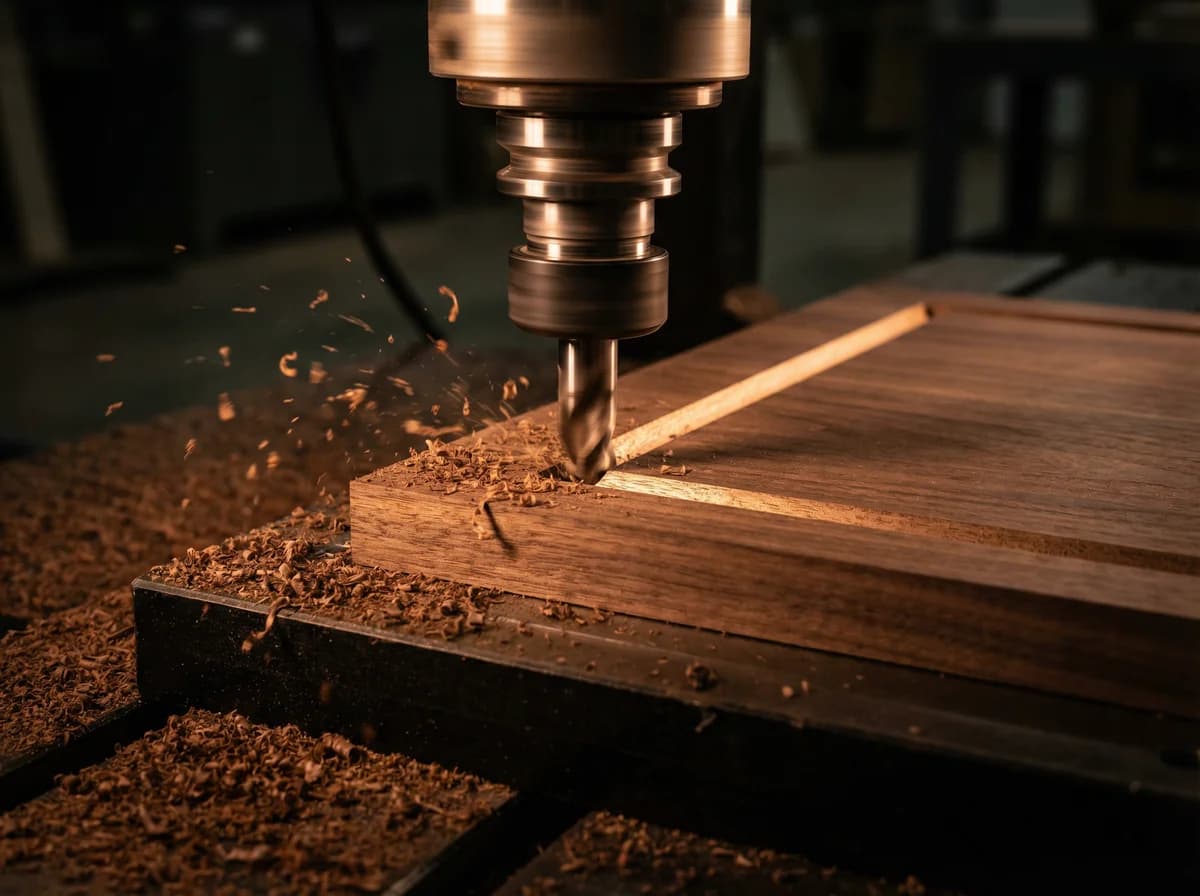 Precision cutting a wooden commander deck box from solid hardwood